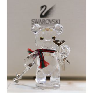 スワロフスキー(SWAROVSKI)のビークル翔様専用　レア物　スワロフスキー　クリスベア　スキー(置物)