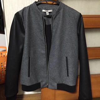 ザラ(ZARA)のZARA レザー ブルゾン(ブルゾン)