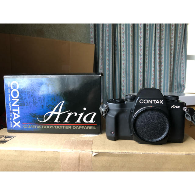 品質検査済 CONTAX Aria ボディ　元箱、説明書有り フィルムカメラ
