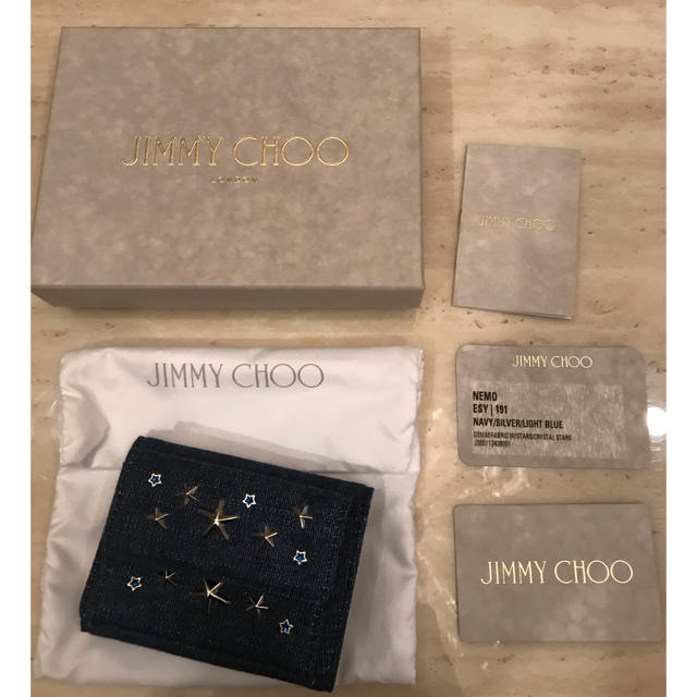 JIMMY CHOO(ジミーチュウ)の正規品 JIMMY CHOO デニムミニ財布 レディースのファッション小物(財布)の商品写真