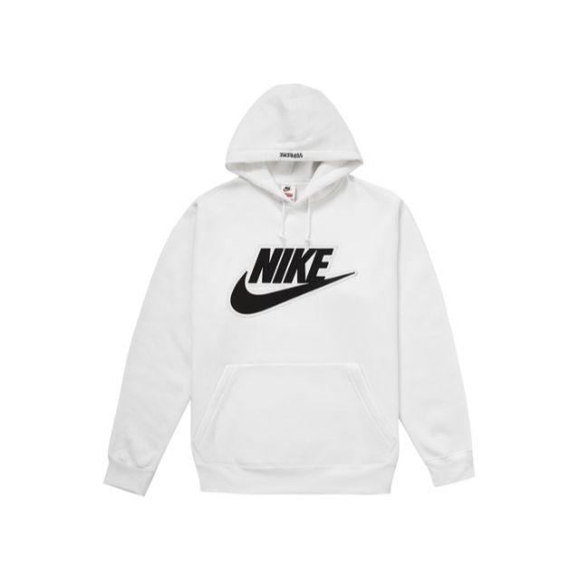 【M】Supreme Nike Leather Applique Hooded-