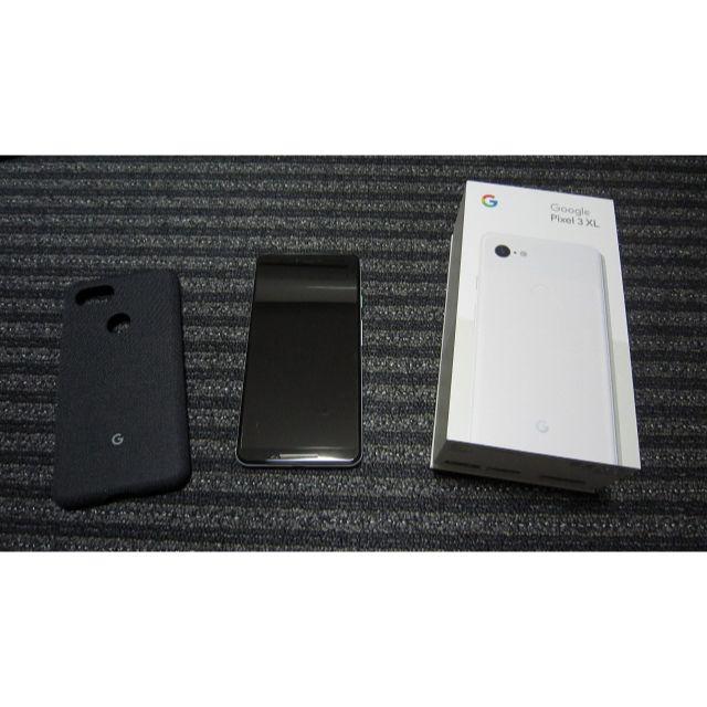 NTTdocomo(エヌティティドコモ)のGoogle  Pixel 3 XL 128GB White 新品同様 ケース付 スマホ/家電/カメラのスマートフォン/携帯電話(スマートフォン本体)の商品写真