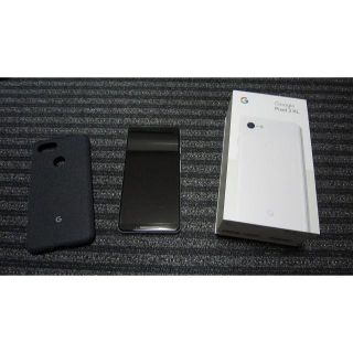 エヌティティドコモ(NTTdocomo)のGoogle  Pixel 3 XL 128GB White 新品同様 ケース付(スマートフォン本体)