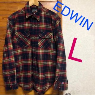 エドウィン(EDWIN)のEDWIN  メンズ 長袖シャツ 美品‼️(シャツ)