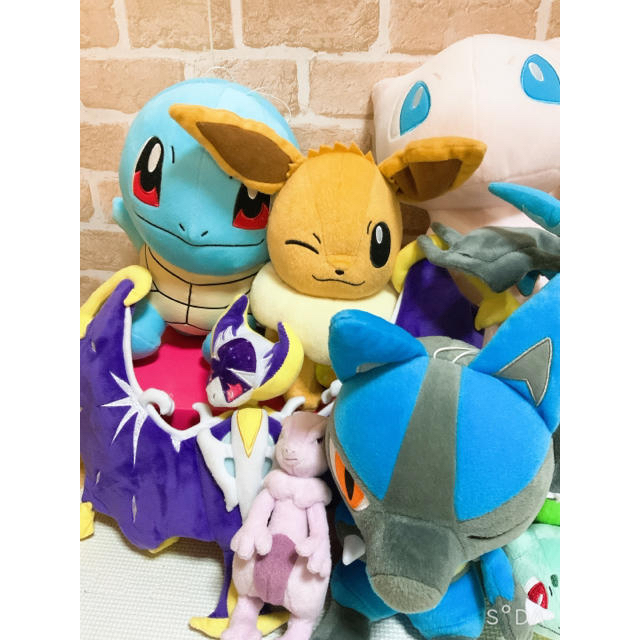 ポケモン(ポケモン)の美品　ポケモン　ぬいぐるみセット　でんせつ　コレクション　10体セット エンタメ/ホビーのおもちゃ/ぬいぐるみ(ぬいぐるみ)の商品写真