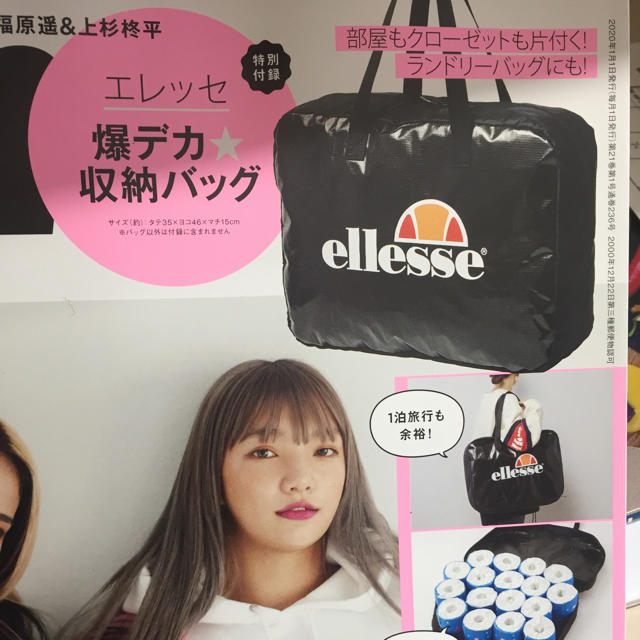 ellesse(エレッセ)の♡mini１月号付録♡ レディースのバッグ(トートバッグ)の商品写真