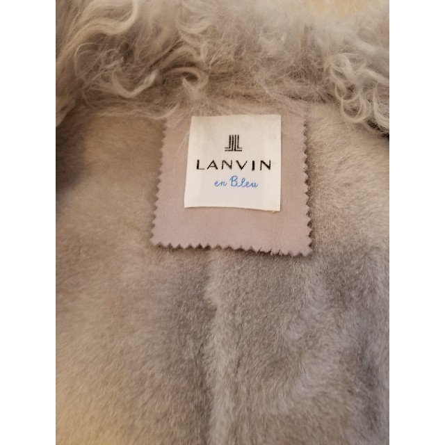 LANVIN en Bleu - 新品 ムートン ライダース ジャケット LANVINの通販 LANVIN en Bleu - 新品 ムートン ライダース ジャケット LANVINの通販