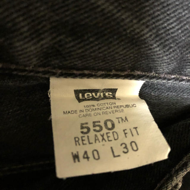 Levi's(リーバイス)の12/10まで2200円　リーバイス550ジーンズ　ブラック　W 40L30 メンズのパンツ(デニム/ジーンズ)の商品写真