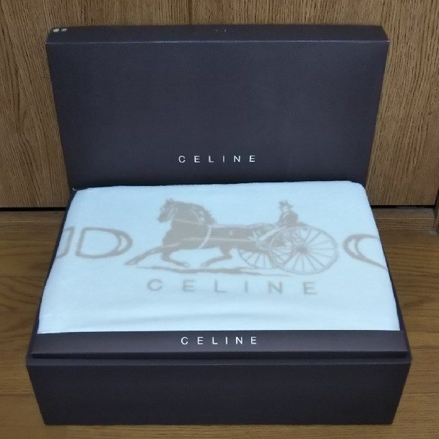 celine(セリーヌ)のCELINE 綿毛布 インテリア/住まい/日用品の寝具(毛布)の商品写真