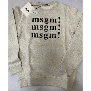 エムエスジイエム(MSGM)の大人も着られる‼  新作✨ MSGM ロゴプリント スウェット (トレーナー/スウェット)