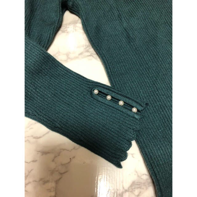 ⑤⑦⑥ PROPOSITIONBODYDRESSING袖パール付きニットsize 1