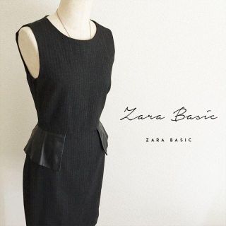 ザラ(ZARA)のZARA☆秋冬物ヘリンボーンワンピース(ひざ丈ワンピース)