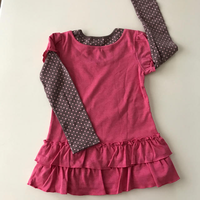 motherways(マザウェイズ)のマザウェイズ  重ね着風チュニック キッズ/ベビー/マタニティのキッズ服女の子用(90cm~)(Tシャツ/カットソー)の商品写真