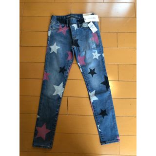 ギャップキッズ(GAP Kids)の新品　GAP 130cm スタープリント　星　デニムレギンス　ウエストゴム(パンツ/スパッツ)