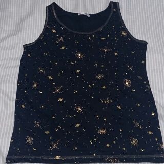 ハニーズ(HONEYS)の宇宙柄ノースリーブ(Tシャツ(半袖/袖なし))