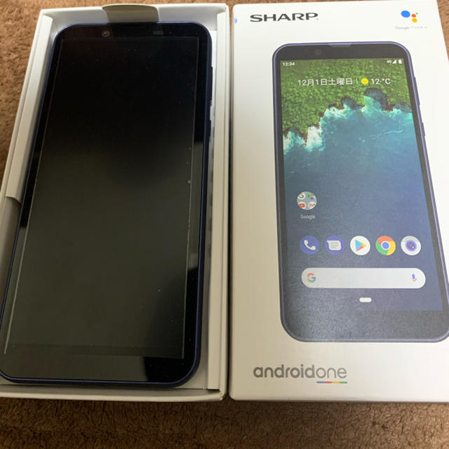 スマートフォン本体Android one S5 ダークブルー