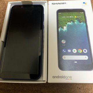 シャープ(SHARP)のAndroid one S5 ダークブルー(スマートフォン本体)