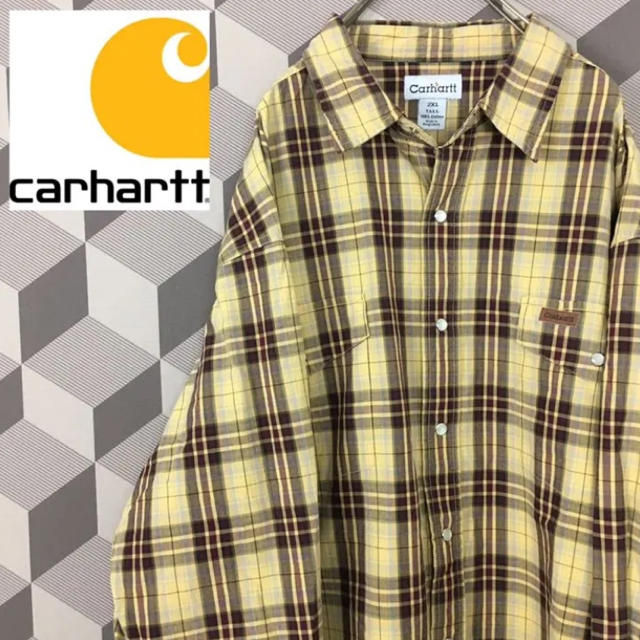 carhartt(カーハート)の【カーハート☆】トレンド チェック ウエスタン ビッグシルエット ビッグシャツ メンズのトップス(シャツ)の商品写真