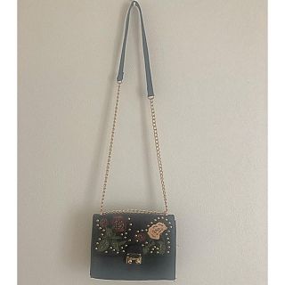 ザラ(ZARA)のZARA 花柄　刺繍バッグ(ショルダーバッグ)