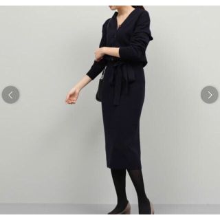 ロペ(ROPE’)の【菫様専用です】新品 ROPE ニットワンピース 定価20,900円(ひざ丈ワンピース)