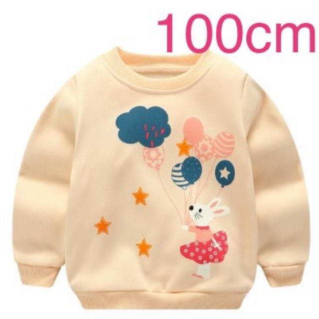 裏起毛 トレーナー 100cm キッズ/ベビー/マタニティのキッズ服女の子用(90cm~)(ジャケット/上着)の商品写真