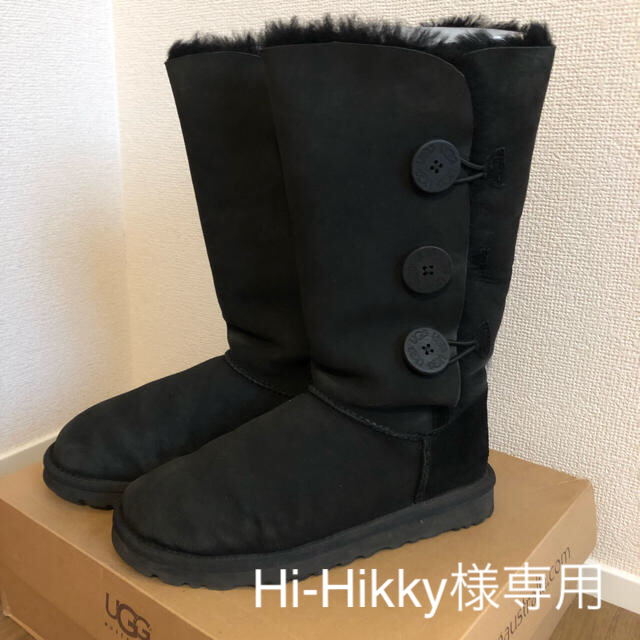 UGG ベイリーボタン 黒 ブラック アグ ムートンブーツ