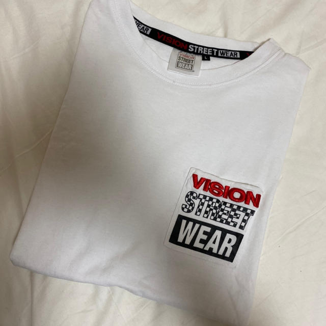 VISION STREET WEAR(ヴィジョン ストリート ウェア)のひぃ様専用　VISION 半袖　Tシャツ　白 レディースのトップス(Tシャツ(半袖/袖なし))の商品写真