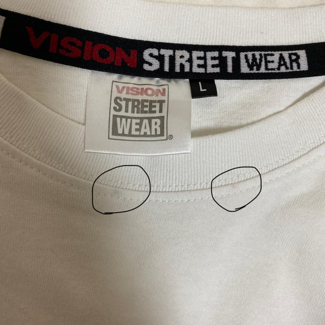 VISION STREET WEAR(ヴィジョン ストリート ウェア)のひぃ様専用　VISION 半袖　Tシャツ　白 レディースのトップス(Tシャツ(半袖/袖なし))の商品写真