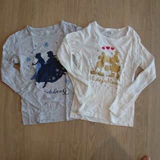 ユニクロ(UNIQLO)のUNIQLO 長袖Tシャツ２枚セット 140(Tシャツ/カットソー)