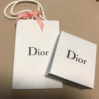 ディオール(Dior)のDior ラッピング箱 ショップ袋 リボン付き 美品(ショップ袋)