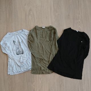 ザラキッズ(ZARA KIDS)のZARA 長袖Tシャツ３枚セット 140(Tシャツ/カットソー)