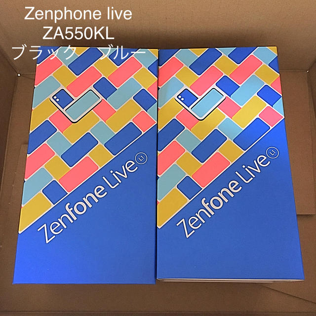 ASUS(エイスース)のZenfone live L1 ブラック ブルー スマホ/家電/カメラのスマートフォン/携帯電話(スマートフォン本体)の商品写真