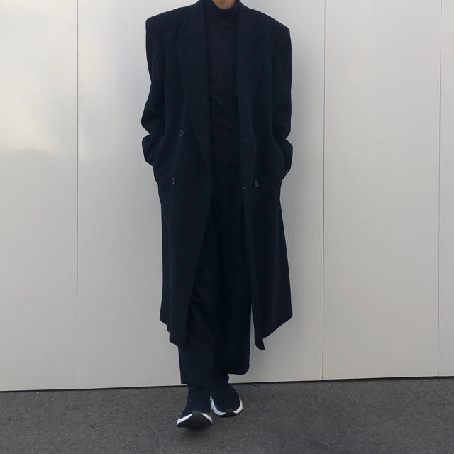 COMME des GARCONS - パワーショルダーロングチェスターコートの COMME des GARCONS - パワーショルダーロングチェスターコートの