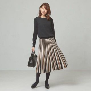 ユナイテッドアローズ(UNITED ARROWS)のザ ステーション ストア　ユナイテッドアローズ　ニットプリーツワンピース (ロングワンピース/マキシワンピース)