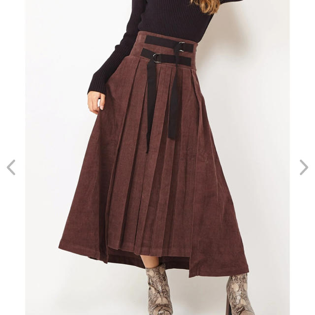 SPIRAL GIRL(スパイラルガール)の新品未使用 タグ付き  SPIRALGIRL コーデュロイフレアスカート レディースのスカート(ロングスカート)の商品写真