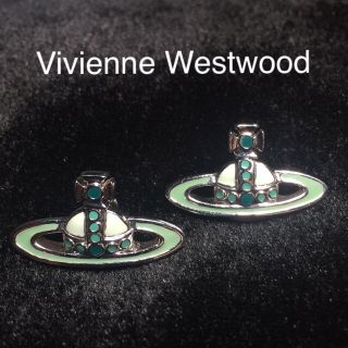 ヴィヴィアン(Vivienne Westwood) ピアス(グリーン・カーキ/緑色系 ...