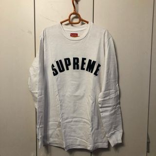 シュプリーム(Supreme)のsupreme アーチロゴ　白(スウェット)