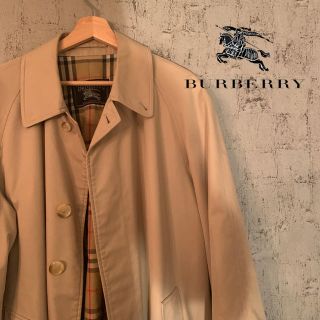 バーバリー(BURBERRY)のバーバリー　Burberry ステンカラーコート　古着　古着屋　チェック　ロング(ステンカラーコート)