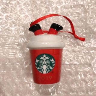 スターバックスコーヒー(Starbucks Coffee)のスターバックス 2019ホリデー限定 オーナメント レッドカップ(置物)