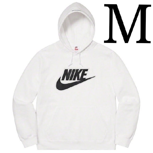 Supreme Nike Leather Hooded Sweatshirt 白メンズ