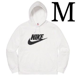 シュプリーム(Supreme)のSupreme Nike Leather Hooded Sweatshirt 白(パーカー)