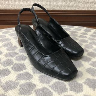 マウジー(moussy)のMOUSSY スクエアトゥ パンプス ブラック(ハイヒール/パンプス)