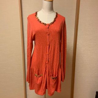 ソニアリキエル(SONIA RYKIEL)のソニアリキエル　サイズ４６　大きいサイズ(カーディガン)