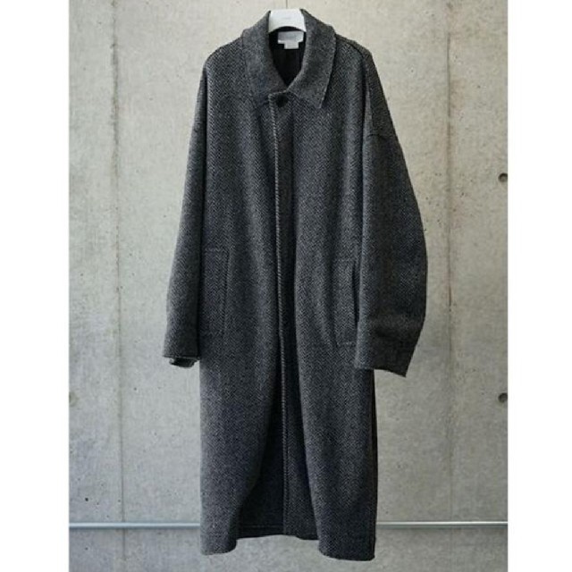 最安値！YOKE ブラックS 19AW BAL COLLAR COAT コート