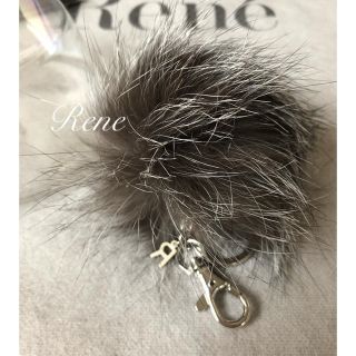 ルネ(René)のRene♡ ノベルティ  チャーム付ファーキーホルダー(キーホルダー)