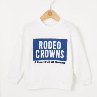 ロデオクラウンズワイドボウル(RODEO CROWNS WIDE BOWL)の新品 キッズ ボックス ロゴ スウェット トレーナー パーカー ロデオクラウンズ(トレーナー/スウェット)