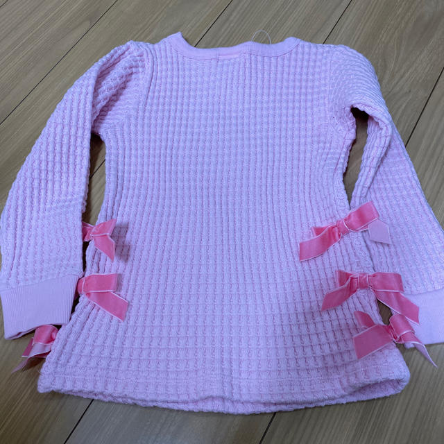 GrandGround(グラグラ)の新品　ワッフルトレーナー❤️ キッズ/ベビー/マタニティのキッズ服女の子用(90cm~)(Tシャツ/カットソー)の商品写真