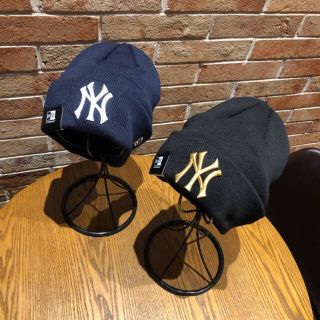 ニューエラー(NEW ERA)のニューエラ NYロゴニット❤️スノーボードにも是非(ニット帽/ビーニー)