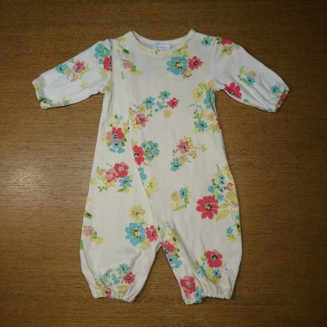 hakka baby(ハッカベビー)のHAKKA BABY 花柄２wayロンパース 50～70㎝ キッズ/ベビー/マタニティのベビー服(~85cm)(ロンパース)の商品写真