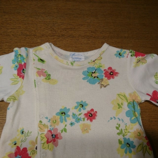 hakka baby(ハッカベビー)のHAKKA BABY 花柄２wayロンパース 50～70㎝ キッズ/ベビー/マタニティのベビー服(~85cm)(ロンパース)の商品写真